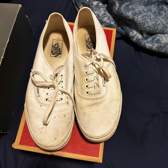 Vans Shoes Used White Vans Poshmark